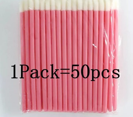 Aplicadores Libre de Pelusa Rosa (50ud)